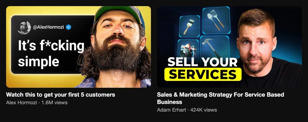 Two founder talking-head videos for business buyers, 1.6M and 424K views