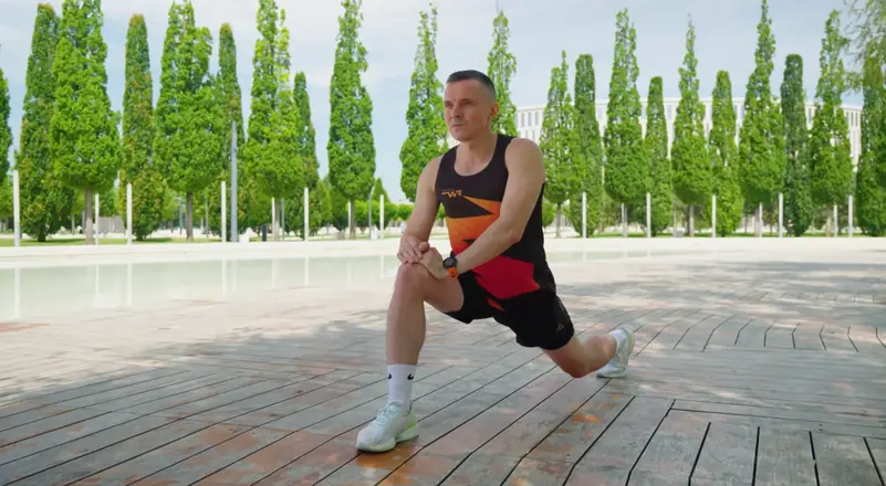 Final frame from a client video: outdoor talking-head video in a park