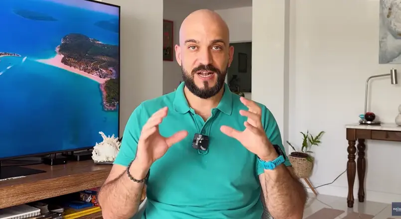 Final frame from a client video: remote shoot, founder at home