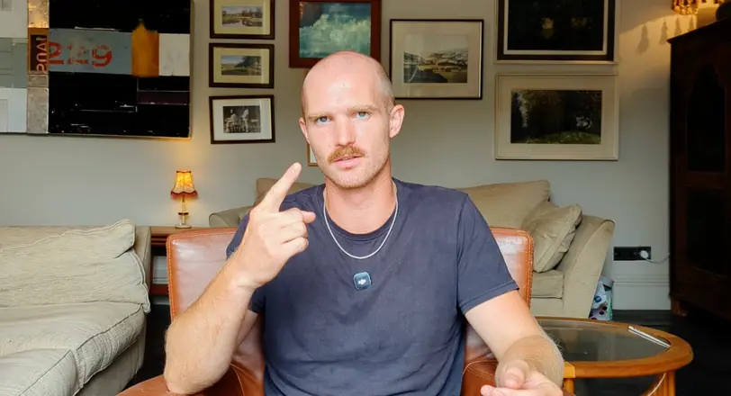 Final frame from a client video: remote shoot, founder at home